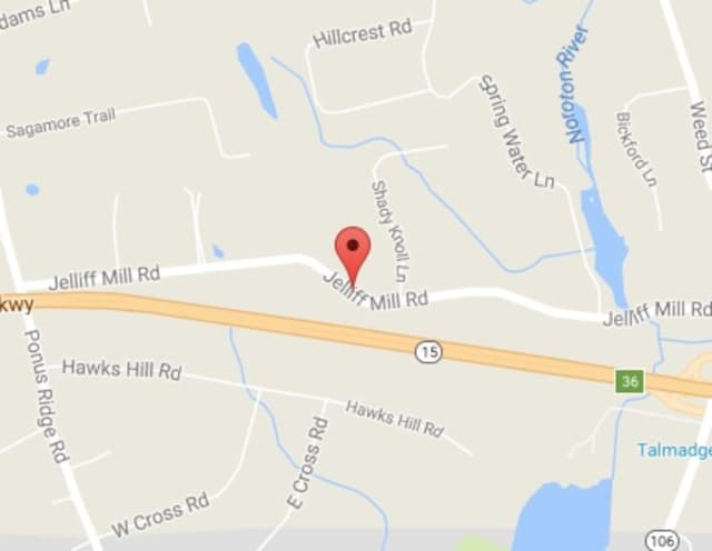 Jelliff Mill Road in New Canaan will be closed to thru traffic on Wednesday