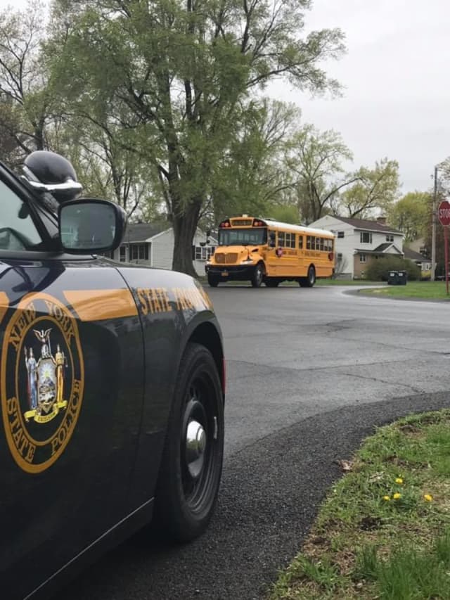 New York State Police troopers recently issued more than a dozen tickets during a school bus safety detail.