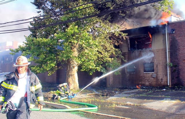 The Fairview Street fire in Palisades Park on Saturday, July 2, eventually went to six alarms.
