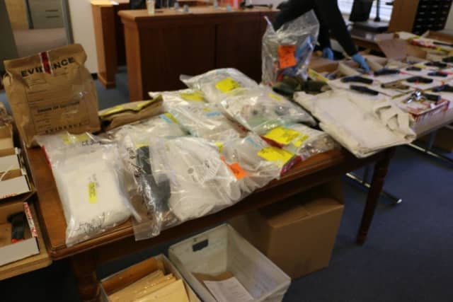 Some of the drugs seized.