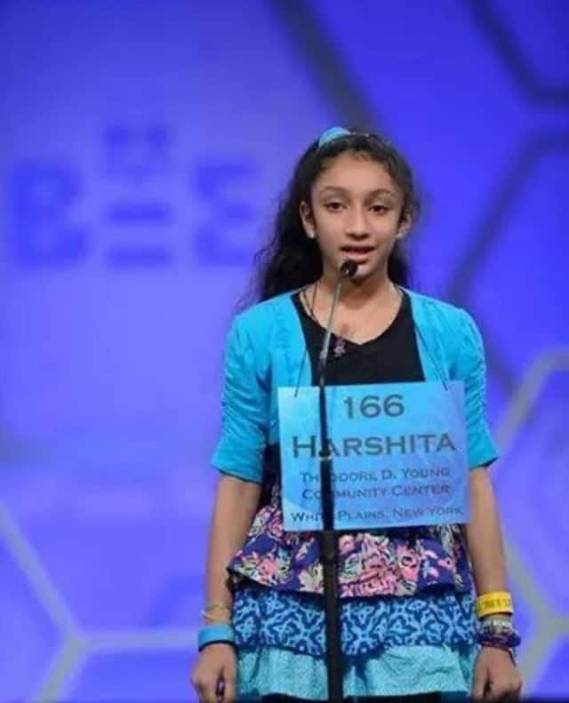 Harshita Shet, a Greenburgh Central School District student, received national recognition for her performance in the 2014 Scripps Spelling Bee, which airs on ESPN.
