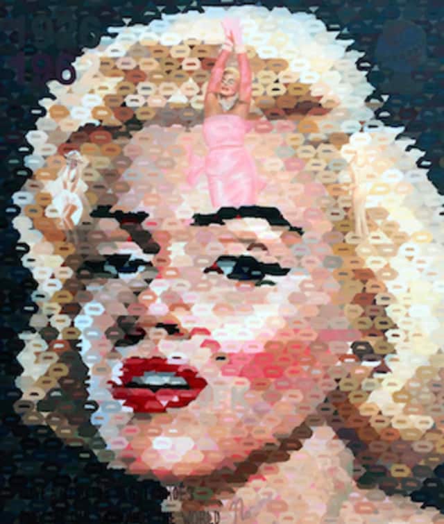 The Geary Gallery of Darien will display "Symbolism Meets Splatter" in April -- including “Marilyn Monroe."