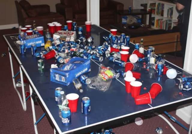 Upon arrival Saturday night, Rye officers observed multiple minors holding what appeared to be alcoholic beverage with boxes and numerous cans of beer were scattered throughout the kitchen, Rye Police said.