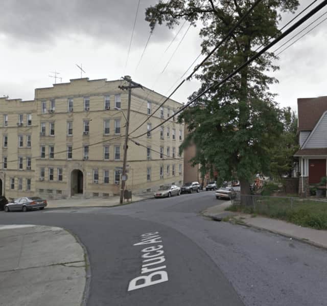 A Yonkers man was found shot in the back on Bruce Avenue.