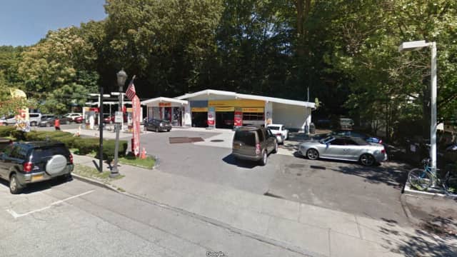 The Shell gas station in Scarsdale.