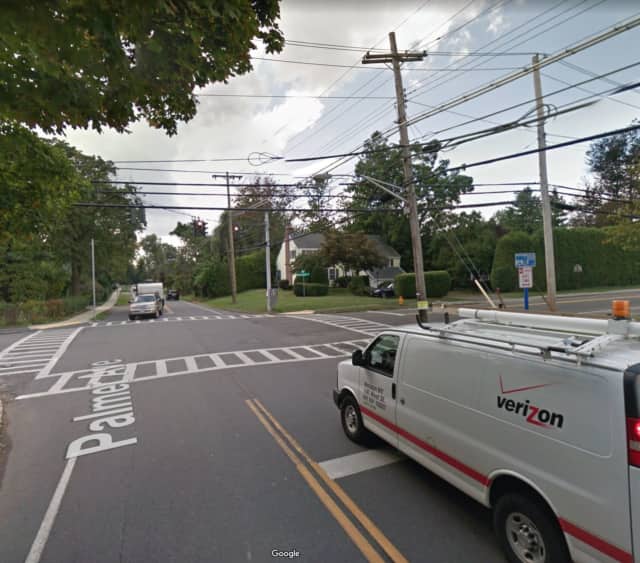 The intersection of Palmer Avenue and Mamaroneck Avenue in Scarsdale.