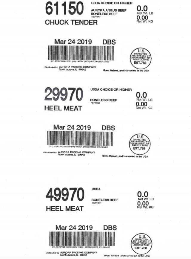 A recall alert has been announced for a beef product.