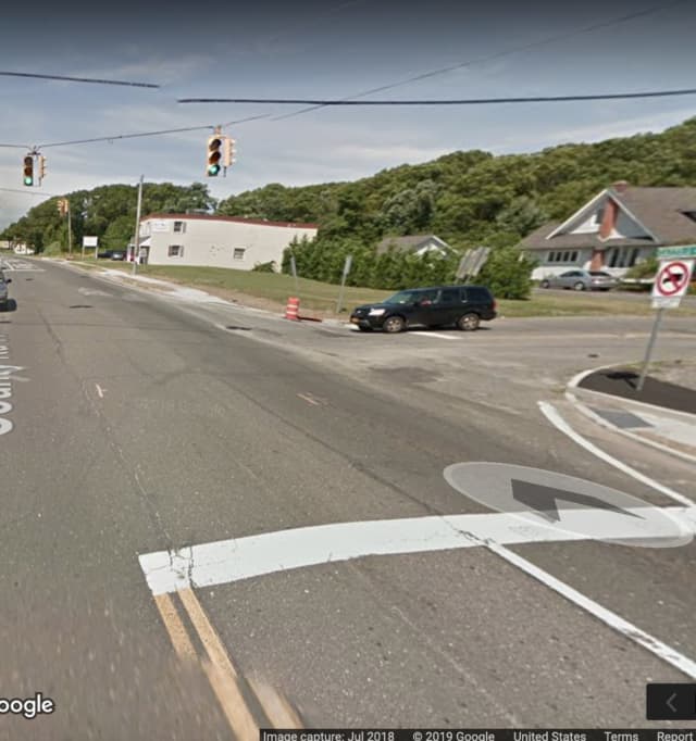 Montauk Highway at the intersection of Gazzola Drive.