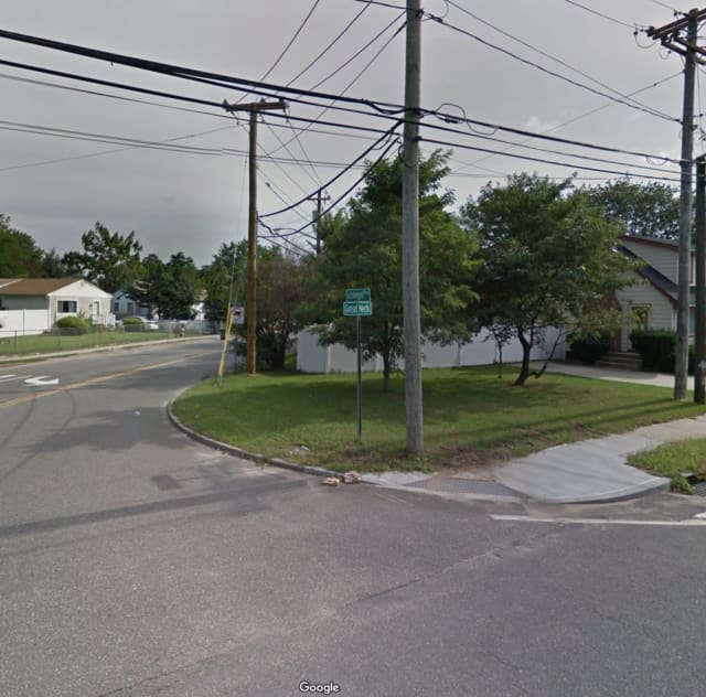 The intersection of Schleigel Boulevard and Great Neck Road in North Amityville
