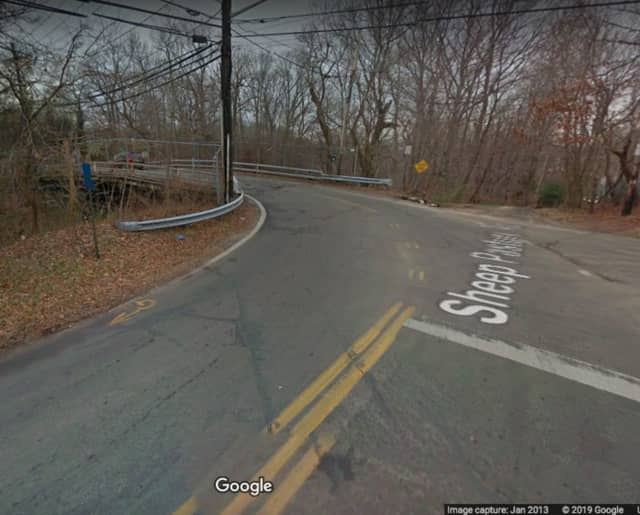 The intersection of Sheep Pasture Road and Willis Avenue in Port Jefferson.
