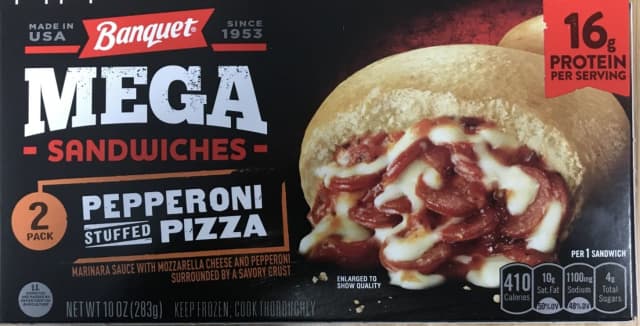 Banquet pepperoni stuffed pizza sandwiches are being recalled.