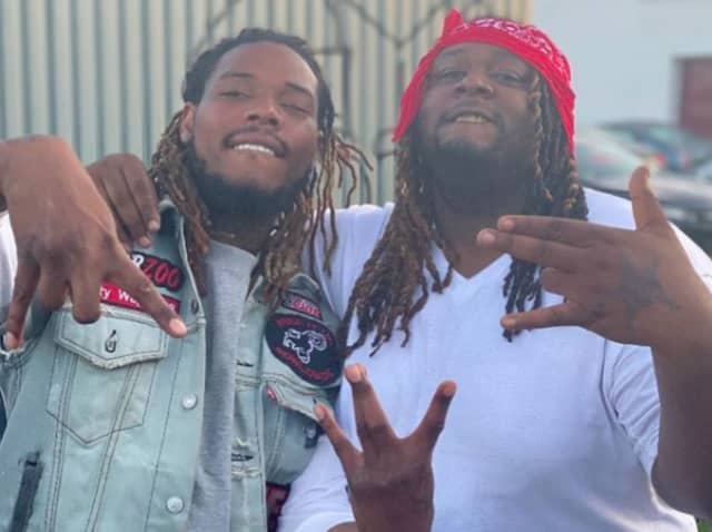 Corey "Tripple Beanz" Thompson, right, and rapper Fetty Wap of Paterson.