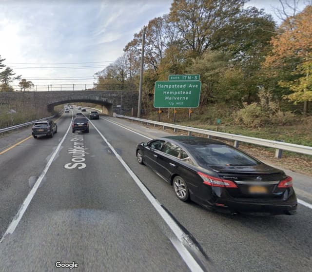 Southern State Parkway in the town of Hempstead.