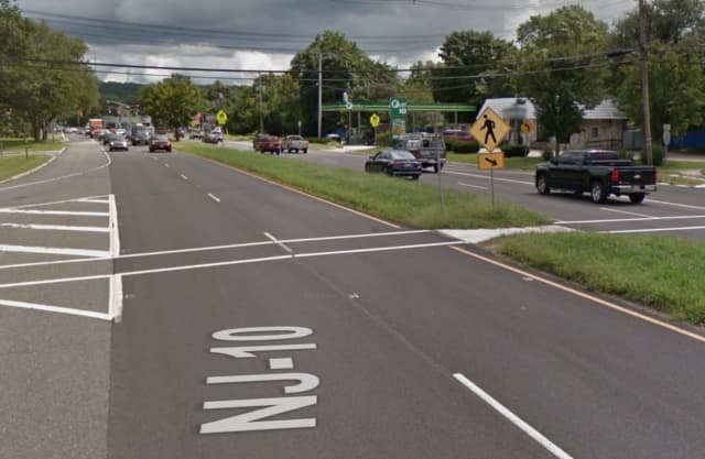 A pedestrian was struck by a vehicle while using the crosswalk on Route 10 West near South Street in Roxbury around 6:30 p.m. Thursday, township police said.