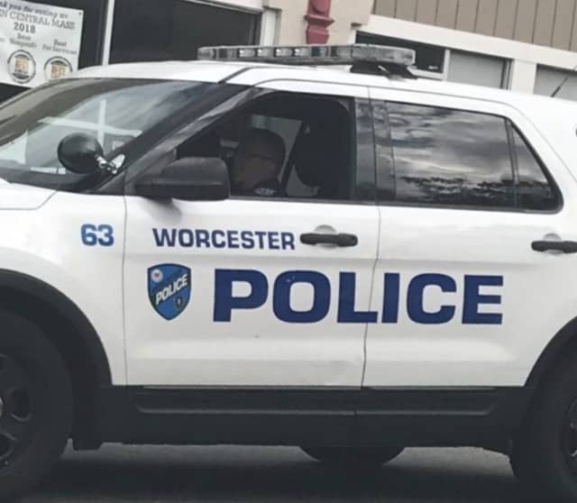 A Worcester police officer was bitten several times attempting to make an arrest.