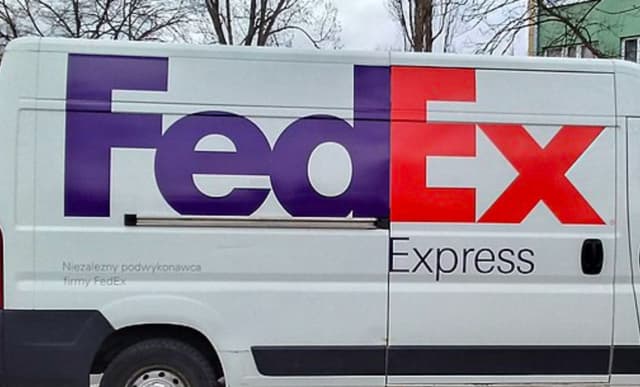 FedEx delivery van