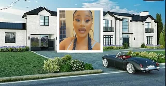Cardi B and the rendering of her North Jersey home.