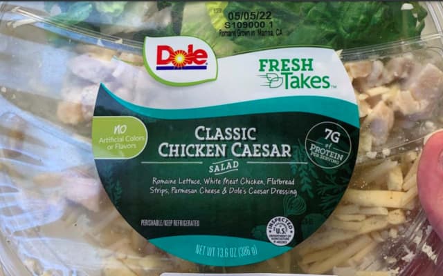 Dole Fresh Takes Chicken Caesar Salad.
