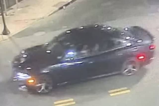 Police released this photo of a rape suspect's vehicle, believed to be a Dodge Charger.