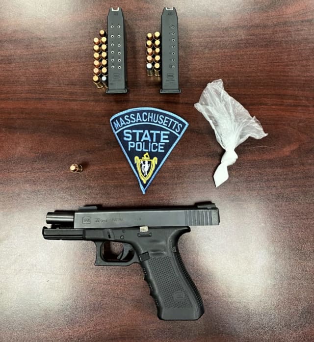 Police busted the Pittsfield man with an illegal weapon
