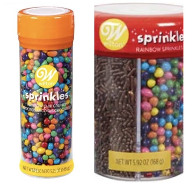 Wilton Industries, Inc. of Naperville, Illinois is initiating a voluntary national recall of select lots of Rainbow Chip Crunch Sprinkles And Rainbow Sprinkles Mix.