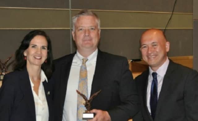 Greenwich Police Detective Robert McKiernan was honored as the United States Attorney's District of Connecticut's Outstanding Task Force Officer.