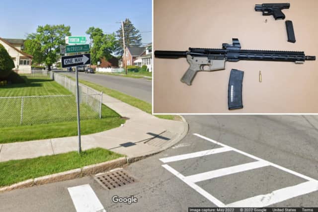 Albany Police said two teens were caught with a handgun and a loaded AR-15 rifle near McCrossin Avenue and Thornton Street Wednesday, June 22.