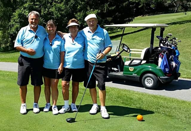 One foursome at "The Claude" was Claudio's grandparents, Karen and George Bajcar, on the right, and their friends from Quebec, Luc and Marie Noel.
