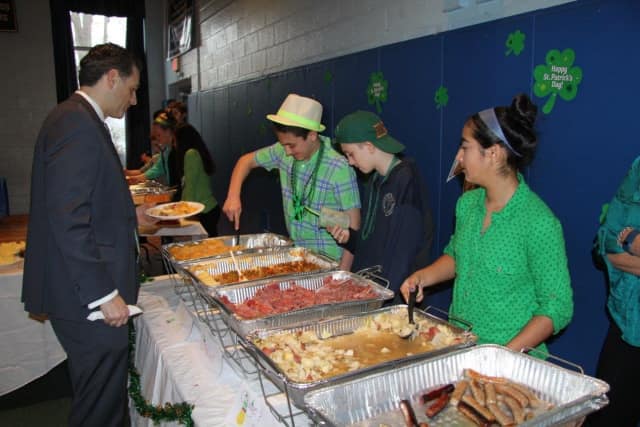 Dig Into a St. Patrick's Day feast of corned beef and cabbage Friday, March 17 at Our Lady of Fatima School in Wilton. There will be entertainment with bagpipes and Irish dancing.