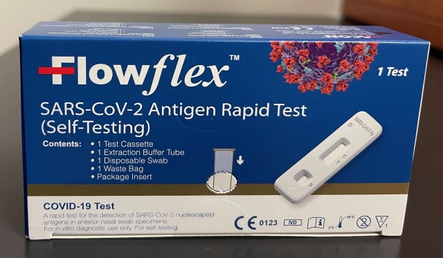 Flowflex antigen rapid test