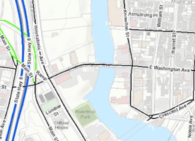 The East Washington Avenue Bridge in Bridgeport will temporarily close on Tuesday for repairs