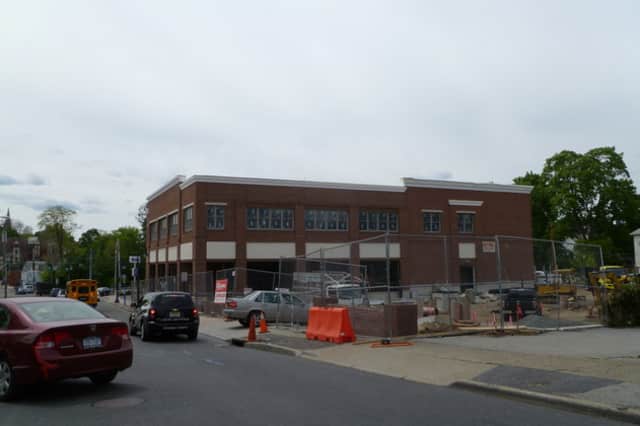 The sidewalk on Ashford Avenue in front of the new Walgreens building will be closed for construction through June 13.