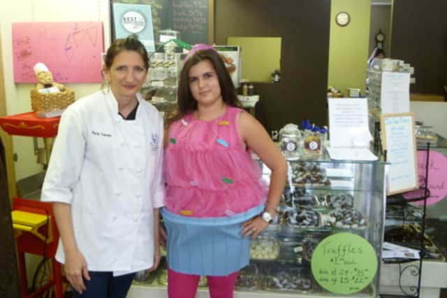The owner of Chocolations Maria Velente saw her shop honored this week.