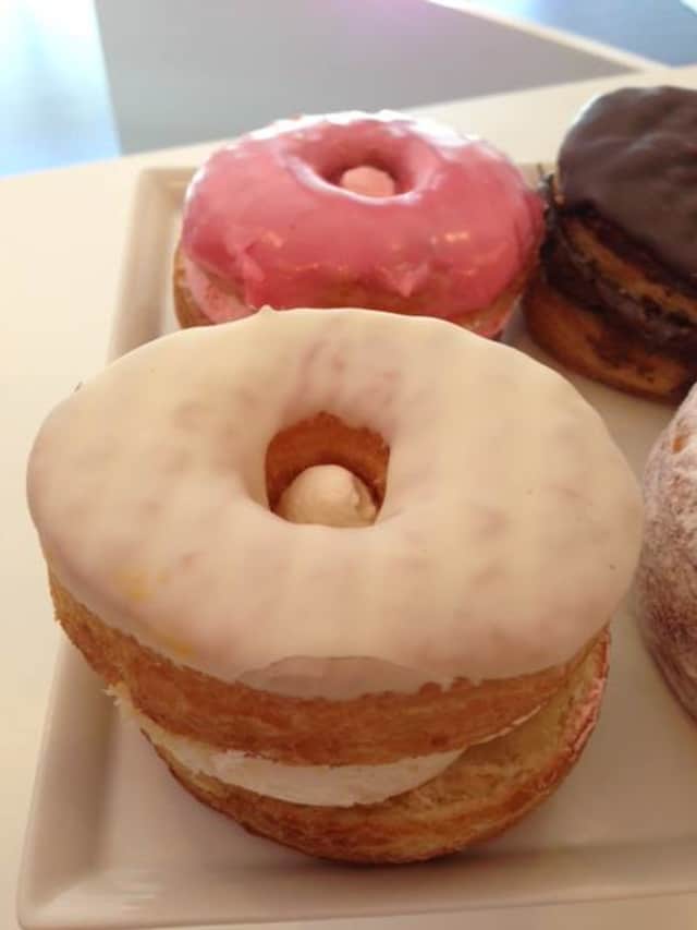 Sweet and Social sells cronuts in seven different varieties -- plain, sugared, filled and chocolate, strawberry, vanilla or caramel frosted.