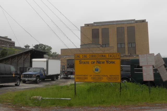 A 25-year-old man was arrested at Ossining's Sing Sing State Prison on Tuesday. 