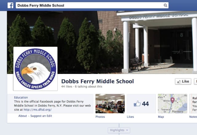 Dobbs Ferry Middle School recently launched an official Facebook page. 