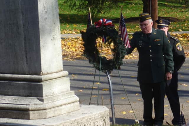 New Canaan's Veterans Day Ceremony will begin just before 11 a.m. Monday.