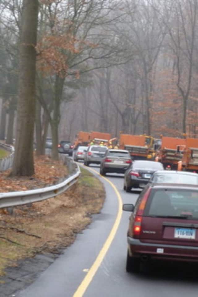 Concrete barriers will be set up beginning Monday along the Merritt Parkway on Monday. 