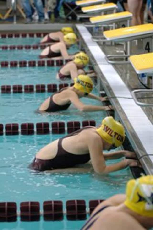 The Wilton Wahoos competed at a home meet at the Wilton YMCA over Thanksgiving.