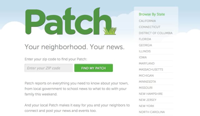 AOL announced it has sold its controlling interest in Patch.com to holding company Hale Global. 
