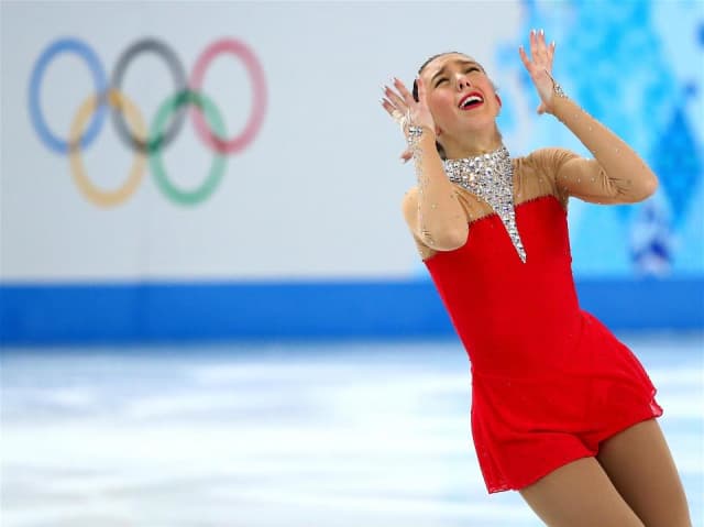 Brooklee Han, a Redding teen who competes for Australia, emotes during her Long Program at the Sochi Olympics on Thursday. 