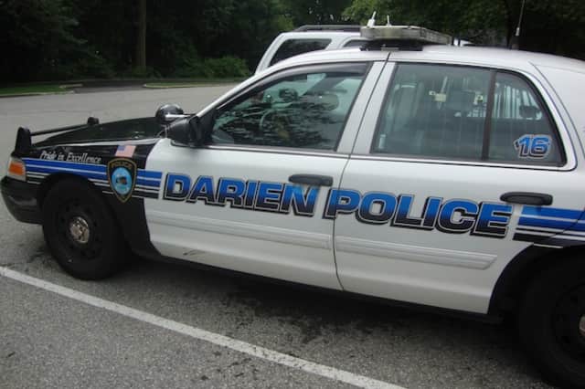 Police said a man found someone rummaging through his mother's car at their home on Hillside Avenue in Darien.