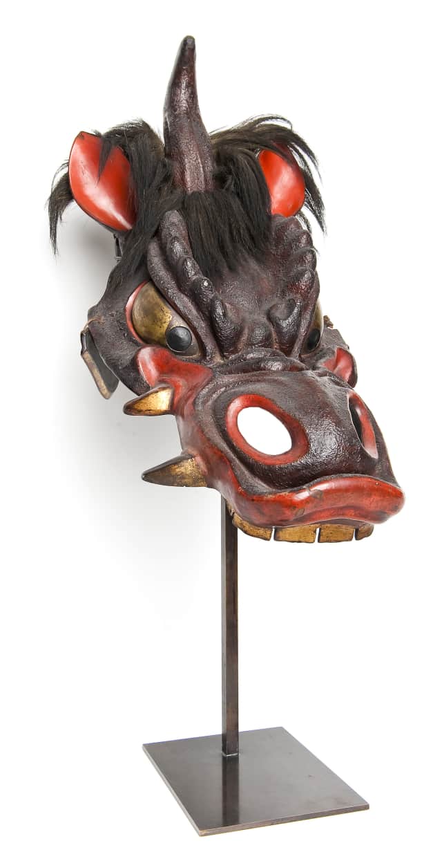 Samurai face masks, armor, swords and other artifacts will be on display at the Katonah Museum of Art.
