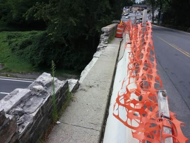 Repairs on the Odell Avenue Bridge have been suspended. 