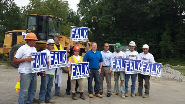 Andrew Falk is endorsed by The Laborers International Union of North America Local 60.