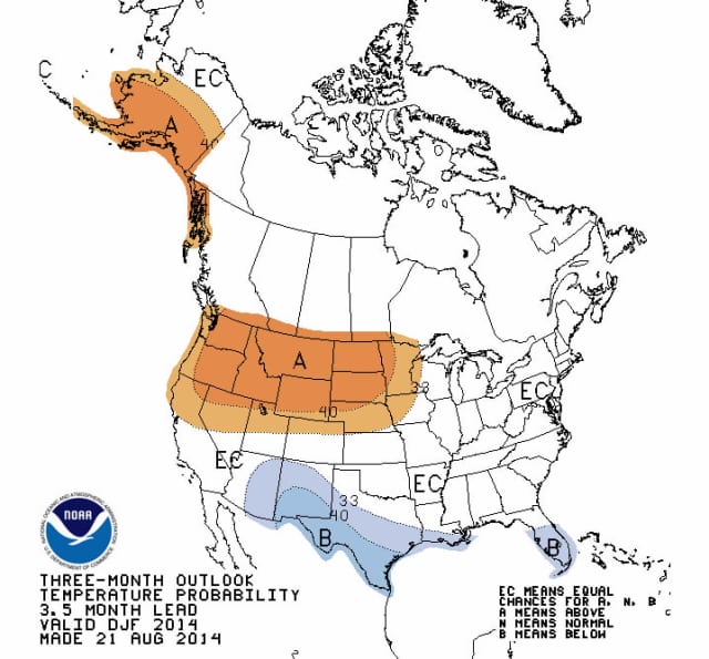 The National Weather Service is tentatively calling for an average winter this year, despite other long range forecasts. 