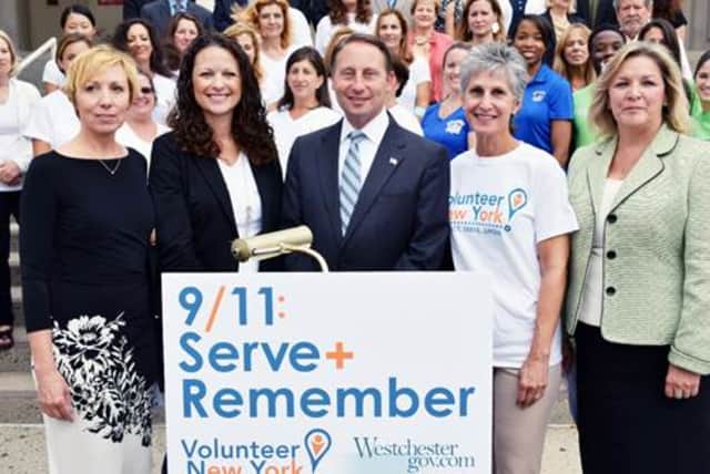 County Executive Rob Astorino and officials took part in the 9/11 National Day of Service with Volunteer New York. 