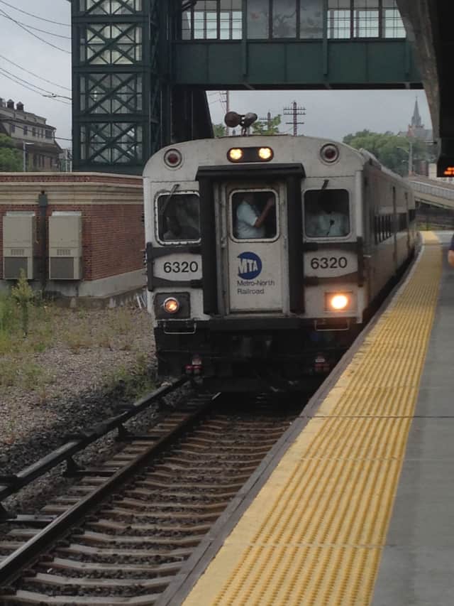 A fire in the engine car of a Metro-North train halted service near Wilton on Monday. 
