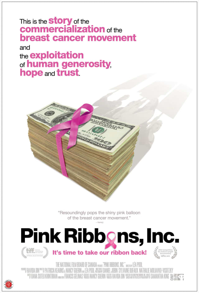 "Pink Ribbons, Inc." will be screened at the Ossining Library Thursday.