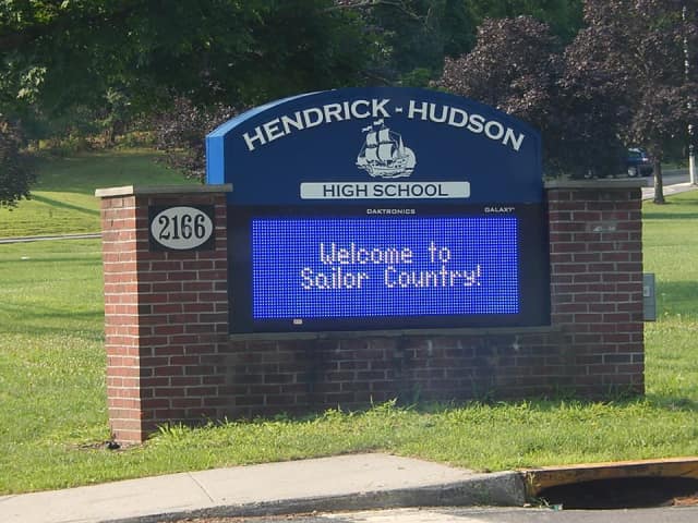 State Police charged a man with trespassing on Hendrick Hudson High School grounds. 